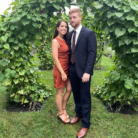 CIRCE MINI DRESS IN COPPER NBD - Picture 2 of 6